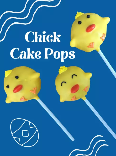 Chick cake pops