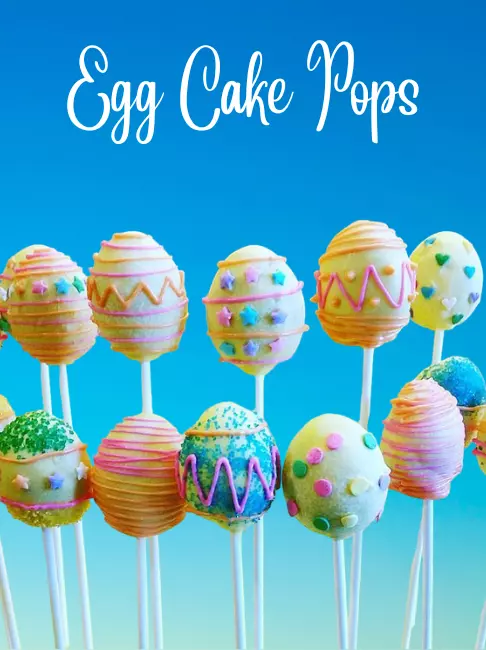 Easter egg cake pops