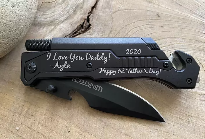 personalized engraved pocket knife gift for dad