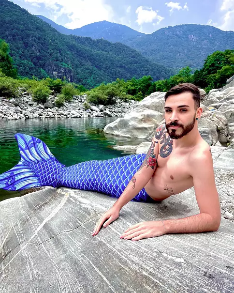 Shirtless Halloween Costumes Male Mermaid