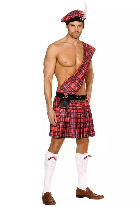 Shirtless Halloween Costumes Kilt