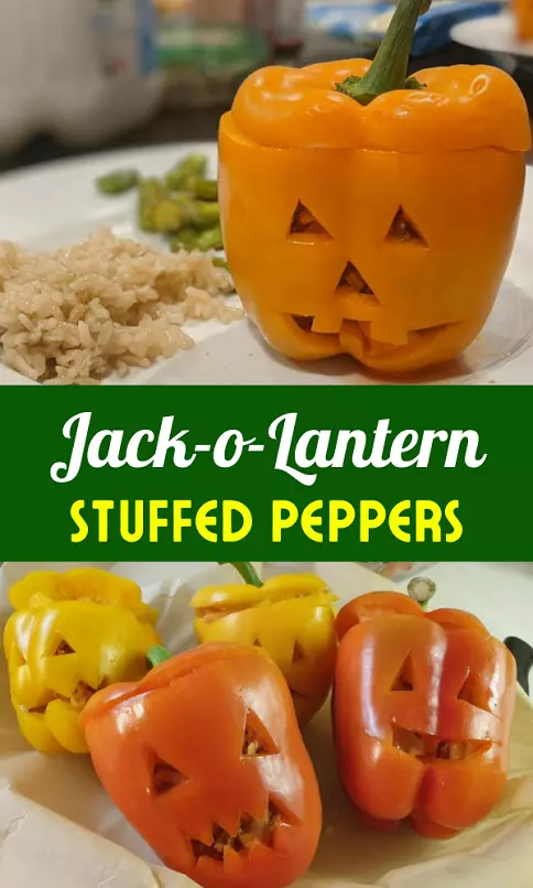 halloween party food appetizers jack o lanterns bell peppers