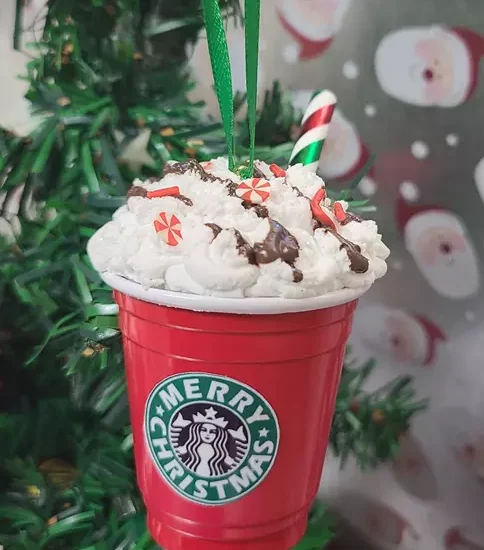 starbucks whipped cream ornaments