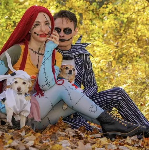 family halloween costumes with dog nightmare christmas