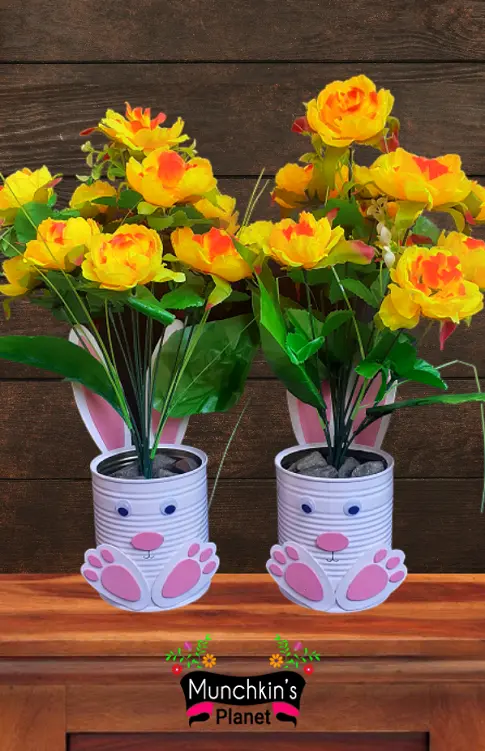 tin can easter bunny craft 6