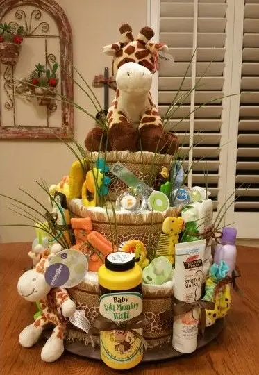 baby shower diaper cake ideas 14