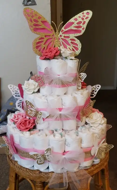 baby shower diaper cake ideas 15