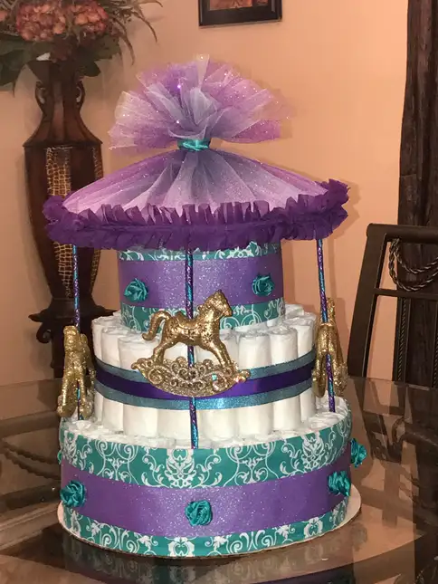 baby shower diaper cake ideas 21