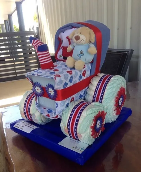 baby shower diaper cake ideas 4