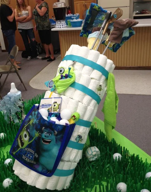 golf bag diaper cake ideas 10