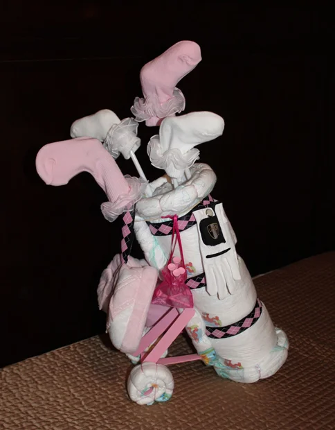golf bag diaper cake ideas 2
