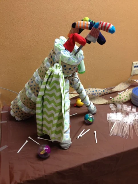 golf bag diaper cake ideas 6