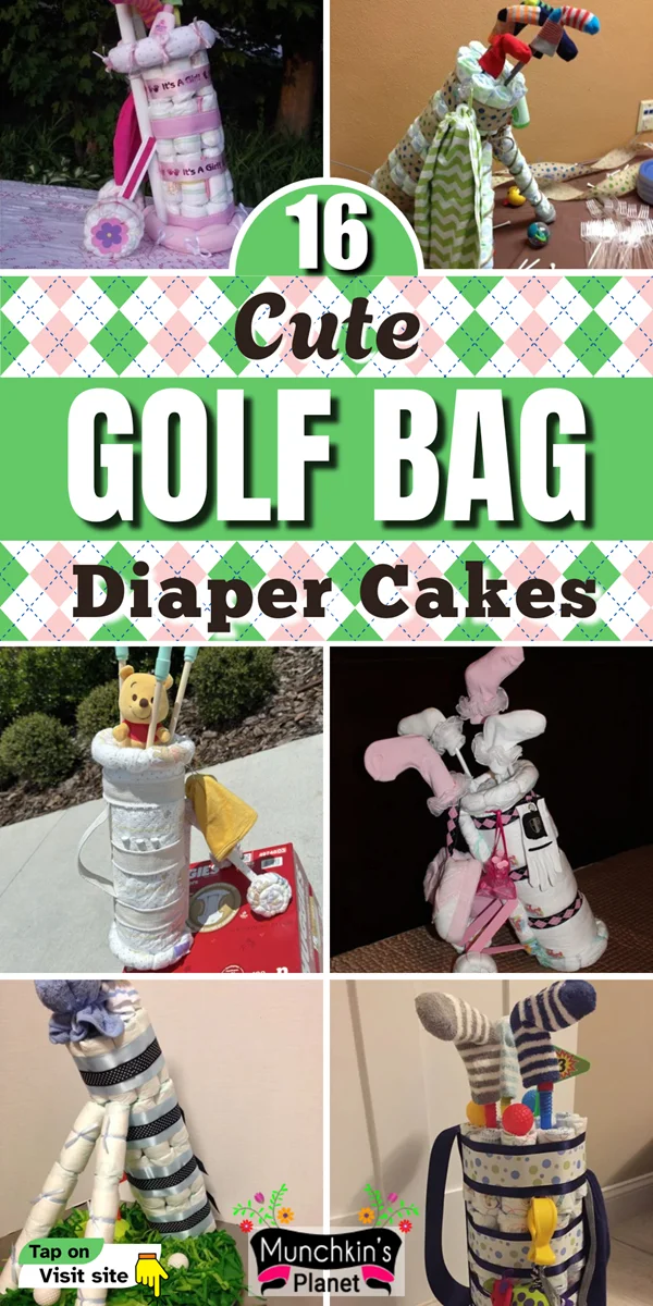 golf bag diaper cake ideas