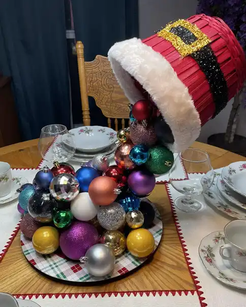 floating bucket christmas centerpiece 13