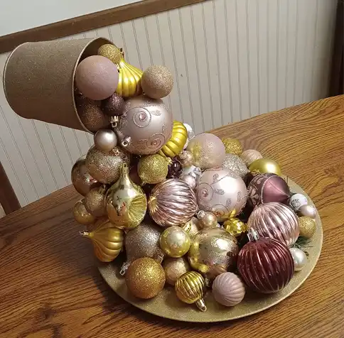floating bucket christmas centerpiece 3