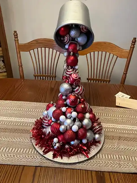 floating bucket christmas centerpiece 6